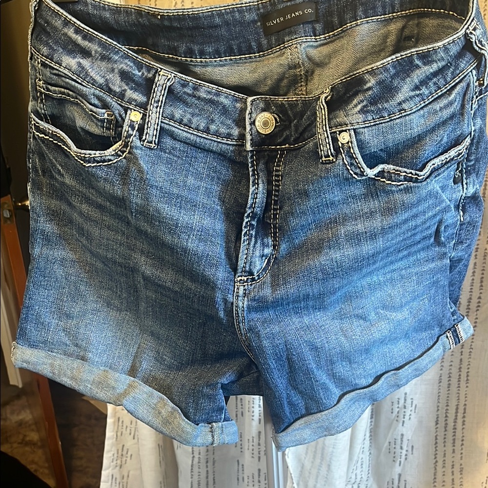 Silver Jeans Women's Blue Denim Shorts